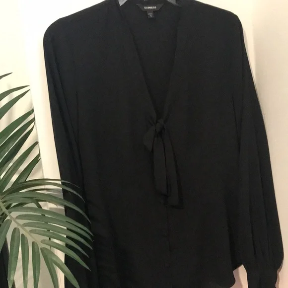 Express tie neck blouse - Picture 3 of 6